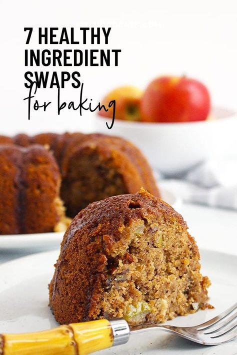 Whether you’re a newbie baker or more experienced in the kitchen, I’ve found that these seven healthy baking swaps are foolproof and can be applied to just about any recipe! If you're looking for healthier swaps for for white or brown sugar, for eggs, and corn syrup this post has it all >> https://www.fitlivingeats.com/7-healthy-baking-swaps-for-a-more-nutritious-treat #healthybaking #baking #heathyrecipes #bakingswaps Healthy Baking Swaps, Ingredients Substitutions, Sugar Swaps, Healthy Baking Substitutes, Baking Swaps, Healthier Baking, Baking Healthy, Oatmeal Breakfast Cookies, Sweet Potato Brownies