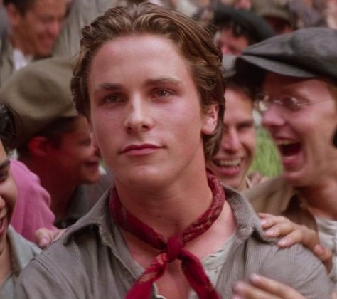 Jack Kelly Christian Bale, Christian Bale 2000s, Christian Bale Newsies, Newsies 1992, Batman Trilogy, Chris Bale, Jack Kelly, Patrick Bateman, 90s Men