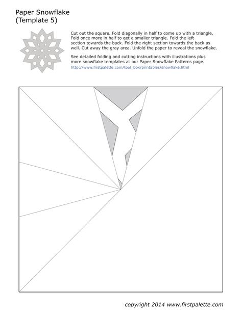 Snowflake Template Printable Free, Paper Snowflakes Templates, Printable Snowflake Template, Paper Snowflake Template, Paper Snowflake Patterns, Christmas Paper Craft, Paper Snowflakes Diy, Snowflake Cutouts, Snowflake Patterns