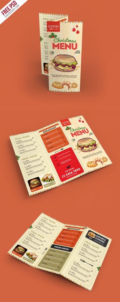 Food Menu Brochure Design, Retro Brochure Design, Food Brochure Design Ideas, Brochure Menu Design, Vintage Brochure Design, Food Brochure Design Creative, Brochure Design Food, Food Brochures, Retro Menu Design