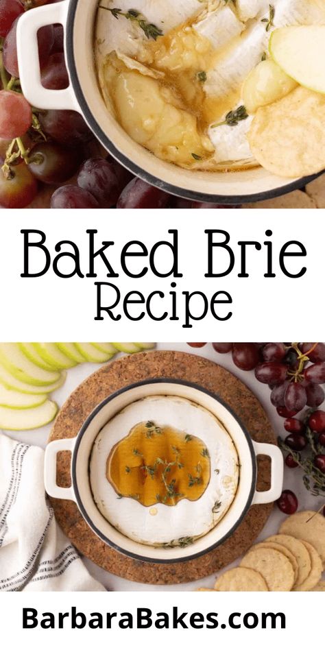 Baked Brie How To Bake Brie In Oven, Savory Baked Brie, Easy Baked Brie Recipe, Brie Recipes Appetizers, Brie Cheese Recipes, Brie Baker, Baked Brie Recipes, Brie Puff Pastry, Brie Recipes