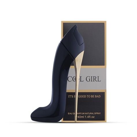 High Heel Perfume 40ml Tempting Bad Girl Eau Perfume😍 Heel Perfume, Good Girl Perfume, Perfume Carolina Herrera, Girls High Heels, Flower Fragrance, Flower Spray, Deodorant Spray, Perfume Brands, Fragrance Spray