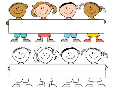 Kids Holding a Banner. An illustration featuring a happy group of kids holding a , #spon, #illustration, #featuring, #happy, #Kids, #Holding #ad Free School Clipart, Teaching Poetry, Diy Back To School, Pink Images, Sewing School, School Celebration, School Clipart, Fresh Christmas Trees, Manhattan Toy