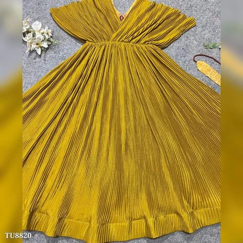 Catalog Name: *Party Wear Top Gown* NF-(1041)* *💃 Gown �💃* Yellow Colored Colour Embroidered Attractive Party Wear Georgette Top Plazzo has a Regular-fit and is Made From High-Grade Fabrics And Yarn. 💃 *Gown Fabric* :- Crush Shinone Fabric 💃*Gown Inner* :- Micro Cotton 💃 *Top Fabric* :- Position Print With 3mm Sequance Work 💃 *Top Inner* :- Micro 💃 *Top Work* :- 3mm Sequence Work , Multi Needle Work, Coding work, Embroidery Work, Zari Work. 💃 *Type* : *Top* :- Fully Stitched ( XL-42... Party Wear Top, Gown Yellow, Georgette Tops, Sequence Work, Zari Work, Needle Work, Work Tops, Embroidery Work, Top Fabric