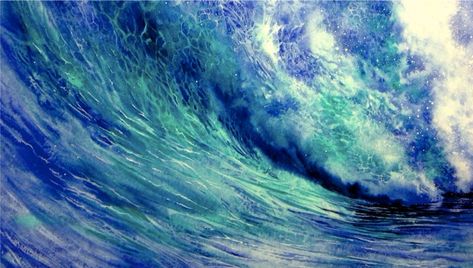 Creating Wave Patterns in Watercolour: Exploring Alternatives to Cling Film Sustainable Alternatives, Sea Paintings, Cling Film, Sea Painting, Happy Paintings, Sustainable Practices, Environmental Issues, Plastic Wrap, Wave Pattern