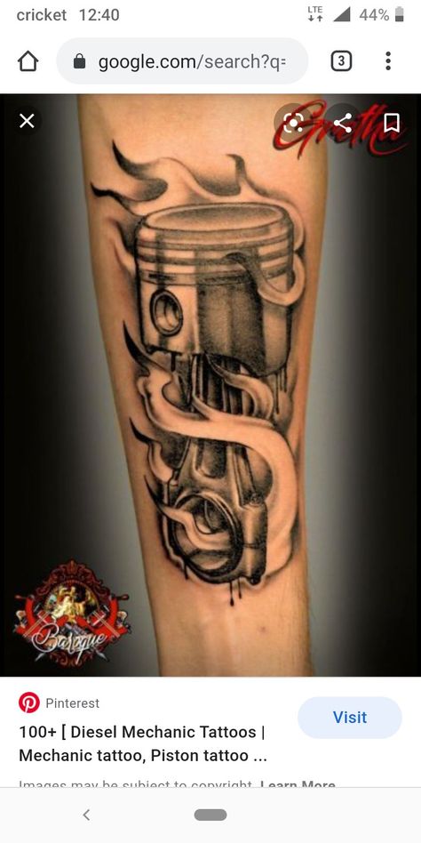 Diesel Mechanic Tattoo, Gear Head Tattoo, Diesel Mechanics Tattoo, Shock Tattoo, Piston Tattoo, Cowboy Tattoos, Patriotic Tattoos, Mechanic Tattoo, G Tattoo