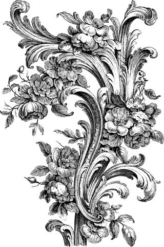 Discover and download free images - Pixabay Baroque Tattoo, Antique Drawing, Scroll Engraving, 16 Tattoo, Filigree Tattoo, Ornament Drawing, Baroque Ornament, French Floral, Carving Designs