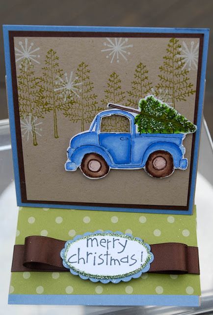 STAMPIN'UP! UK- Top UK Demonstrator Monica Gale-01405 862902-DN14 9QZ: Stampin'Up! on a Sunday, Loads Of Love Stampin Up Loads Of Love Christmas Cards, Stampin Up Loads Of Love, Loads Of Love Stampin Up Cards, Truck Cards, Truck Stamps, Loads Of Love, Card Crafting, Bee Cards, Making Greeting Cards