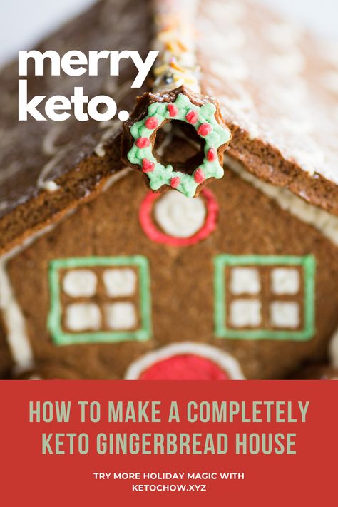 Keto Chow, Gingerbread House Recipe, Egg Fast, Keto Ideas, Meal Replacement Shakes, Keto Lifestyle, Healthy Keto, Christmas Things, Keto Cookies