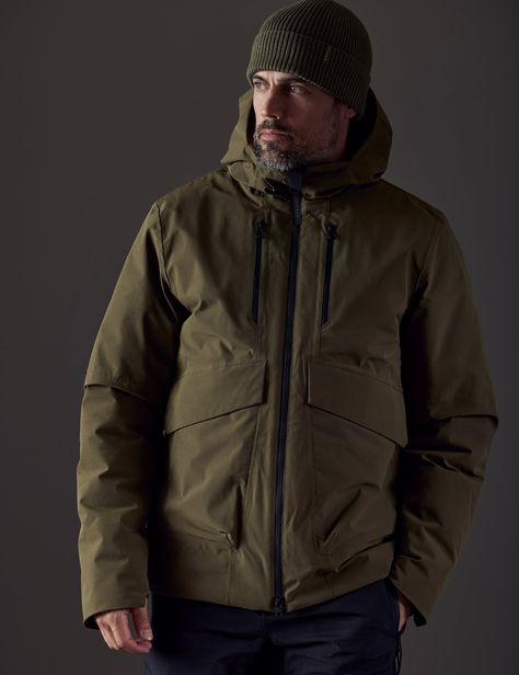 Snow Jackets Down Jacket Men, Winter Must Haves, Winter Outerwear, Outdoor Jacket, Snow Jacket, Mens Outerwear, Outdoor Adventures, Outdoors Adventure, Down Jacket