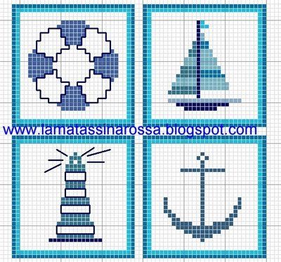 nautical Cross Stitch Pattern Free Printable, Filet Crochet Fish Patterns Free, Counted Cross Stitch Patterns Free, Cross Stitch Sea, Mini Cross Stitch, Cross Stitch Baby, Cross Stitch Cards, Crochet Tapestry, Cross Stitch Patterns Free