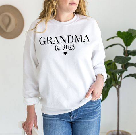 T Shirt Clipart, Funny Grandma Shirts, Gifts For New Grandma, Granny Sweater, Funny Grandma, Grandma Sweatshirt, Personalized Grandma Gifts, Retirement Shirts, Perfect Sweater