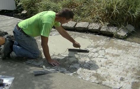 How To Resurface Badly Damaged Concrete (Walks, Patios, Driveways) How To Fix Pitted Concrete, Covering Cracked Concrete Patio, Concrete Driveway Repair Diy, Concrete Resurfacing Front Porch, How To Fix Sinking Concrete Patio, Uneven Concrete Patio Solutions, Concrete Resurfacing Driveways, Resurface Concrete Driveway, Resurfacing Concrete Patio