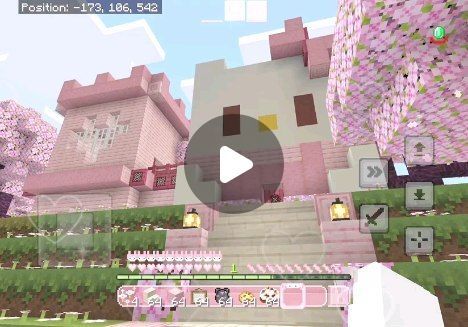 Hello Kitty Minecraft House Tutorial, Hello Kitty Minecraft House, Hello Kitty Minecraft, Kitty House, Hello Kitty House, Minecraft House Tutorials, Minecraft House, Minecraft Tutorial, Minecraft Houses