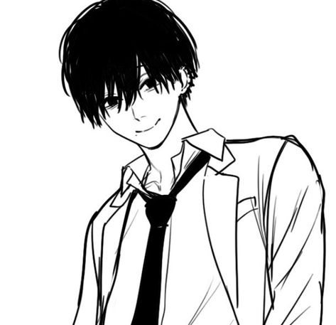 Hirofumi Yoshida Icon, Yoshida Icon, Chainsaw Man Icon, Man Icon, Chainsaw Man, Chainsaw, A Man, Black And White, Hair