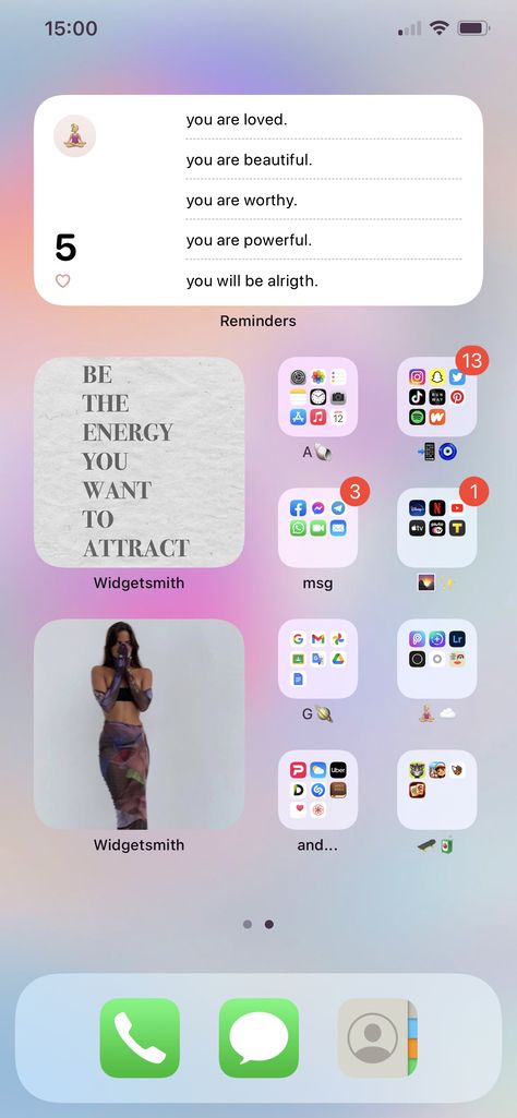 Homepage Design Layout Iphone, What’s On My Phone, What’s On My Iphone, Home Screen Inspo Iphone, Wallpapers Rosa, Home Screen Inspo, Whats On My Iphone, Phone Apps Iphone, Lockscreen Ios