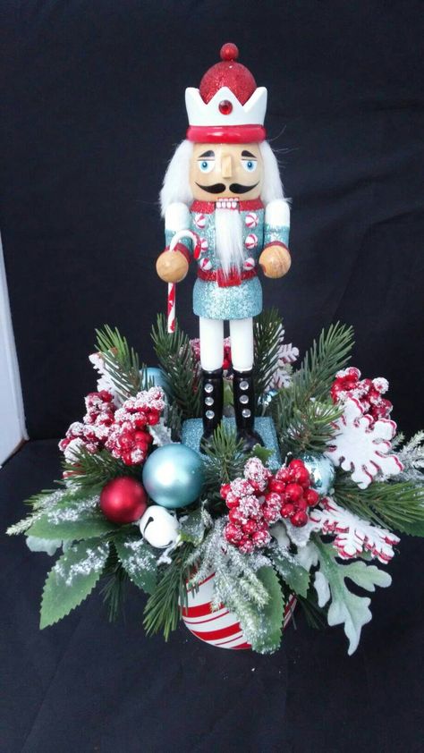 Nutcracker Christmas Centerpiece, Nutcracker Christmas Table Decor, Nutcracker Table Centerpiece, Nutcracker Centerpiece Ideas, Nutcracker Centerpieces, Peppermint Nutcracker, Nutcracker Centerpiece, Nutcracker Dance, Christmas Fundraiser