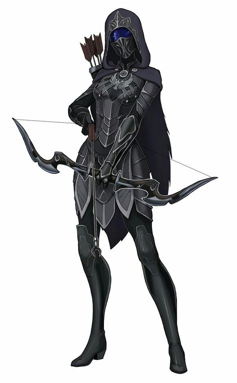 Skyrim nightingale Female Assassin, Warrior Outfit, Female Armor, 다크 판타지, Bow And Arrow, Hero Costumes, Fantasy Armor, Star Citizen, Armor Concept