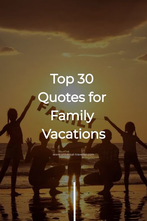 Explore a collection of heartwarming family vacation quotes that beautifully encapsulate the joy of traveling together. Whether you prefer sentimental reflections or humorous anecdotes, discover ideal phrases to remember your special trips with loved ones in a meaningful way. A Trip To Remember Quotes, Vacation With Family Quotes, Family Trip Quotes Memories, Family Trips Quotes, Vacation Memories Quotes, Trip Quotes Travel Memories, Family Vacation Quotes Memories, Vacations Quotes, Family Holiday Quotes