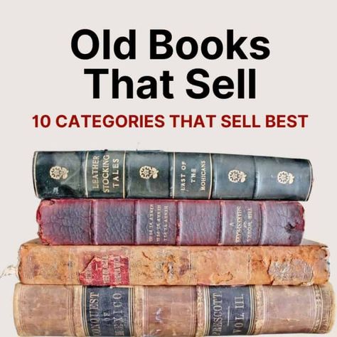 Sell Books For Cash, Reselling Books, Sell Used Books, Sell Books Online, Ebay Selling Tips, Vintage Guide, Antique Booth, What To Sell, Sell Your Stuff