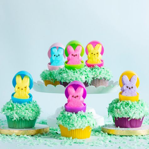 Peeps Recipes, Marshmallow Bunnies, Confetti Cupcakes, Easter Bunny Cupcakes, Ready Set Eat, Marshmallow Bunny, Peeps Easter, Bunny Cupcakes, Easter Desserts Recipes