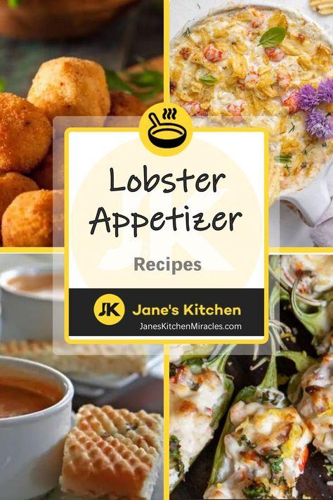 A group of Lobster Appetizer dishes Lobster Appetizers, Turkey Pot Pie Recipe, Veggie Appetizers, Fried Lobster, Fruit Appetizers, Mac And Cheese Bites, Lobster Mac And Cheese, Turkey Pot Pie, How To Cook Lobster