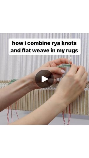 9.6K views · 782 reactions | behind the scenes of making the Flatwoven Rya Rug from my Rug Weaving On An Upright Loom online course ✨ this is a clip from a much longer video where i demonstrate how to prepare and tie rya knots and embed them secure into a flatwoven rug 🪢

enrolment for Rug Weaving On An Upright Loom closes for the last time on Sunday 21st April at 9pm BST. head to the link in my bio to find out more and sign up while there’s still time! 

#balfourandco #balfourandcoweavingschool #rugweaving #learntoweave | Balfour & Co Weaving School | Art Music · Tiny Home Flatwoven Rug, Rya Rug, For The Last Time, Rug Weaving, Flat Woven Rug, Tiny Home, School Art, Online Course, Art Music