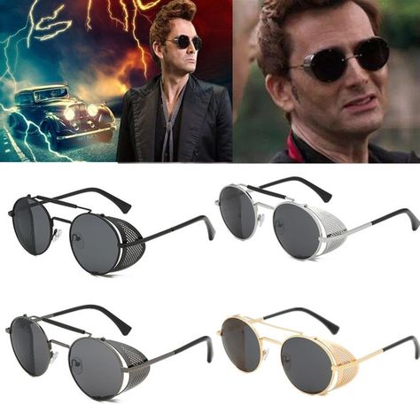 Good Omens Devil Crowley David Tennant Sunglasses Cosplay Props Glasses|Boys Costume Accessories| - AliExpress Cosplay Glasses, Best Kids Costumes, Unique Eyewear, Girls Halloween Outfits, Nanami Kento, Dressup Party, Good Omens, Gothic Punk, Boy Costumes