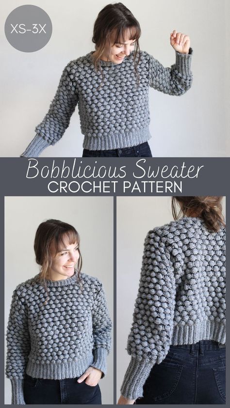 Fun Sweater, Cardigan Kimono, Pixie Hat, Yarn Sweater, Hat Knitting, Sweater Crochet, Bobble Stitch, Crochet Cardigan Pattern, Modern Crochet