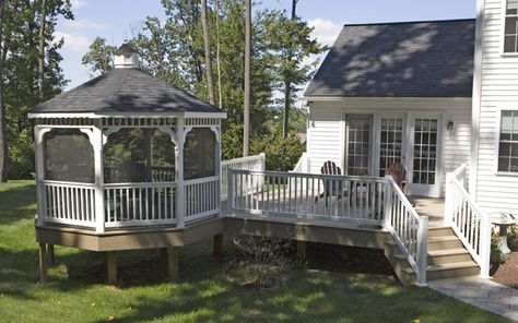 . Raised Gazebo, Deck With Gazebo, Victorian Gazebo, Enclosed Gazebo, Porch Gazebo, Portable Gazebo, Screened Gazebo, Gazebo On Deck, Gazebo Plans