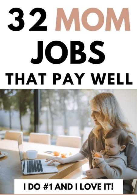 32 Mom Jobs That Pay Well - I Do #1 And Love It! Jobs For Moms, Online Jobs For Moms, Legit Online Jobs, Stay At Home Jobs, Money Saving Mom, Legitimate Work From Home, Online Jobs From Home, Mom Jobs, Fiverr Gigs