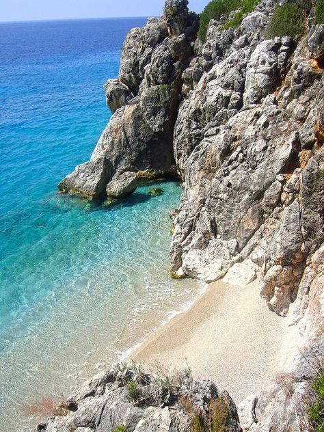 Beautiful small beach between Jale beach and Gjipe beach, south Albania South Albania, Albania Travel, European Summer, Round Trip, Macedonia, Romantic Getaways, Travel Couple, Holiday Destinations, Albania