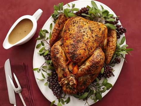 80+ Best Thanksgiving Turkey Recipes | Thanksgiving Recipes, Menus, Entertaining & More : Food Network | Food Network Brine Turkey, Turkey Pan, Dry Brine Turkey, Best Thanksgiving Turkey Recipe, Dry Brine, Herb Butter Recipe, Roast Turkey Recipes, Turkey Brine, Turkey Broth