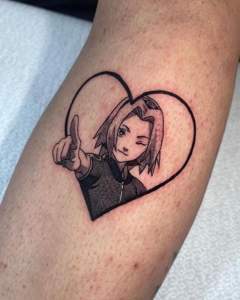 Sakura haruno tattoo idea Naruto Sakura Tattoo, Sakura Haruno Tattoo Ideas, Sakura Haruno Tattoo, Tattoo Sakura, Sakura Tattoo, Belly Tattoos, Chic Tattoo, Masashi Kishimoto, Naruto Tattoo