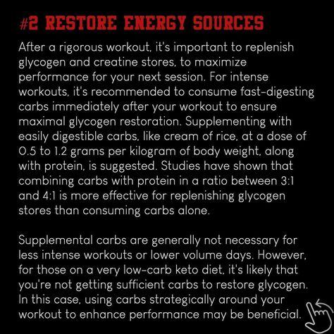 Yesterday we looked at how to eat pre-workout, today we look at how to eat post-workout. Post-workout nutrition is crucial for replenishing energy stores, repairing muscles, and promoting recovery after exercise. Consuming the right nutrients after a workout can help maximize the benefits of your training session and support overall fitness goals. It is important to include a combination of carbohydrates and protein in your post-workout meal or snack to refuel glycogen stores and aid in musc... Workout Post, Energy Sources, Post Workout Nutrition, A Workout, Workout Nutrition, Intense Workout, After Exercise, Post Workout Food, Pre Workout