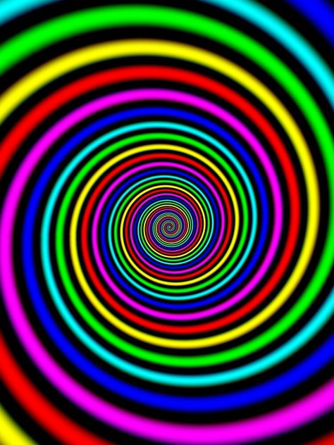 "Colorful Hypnotic Spiral" T-shirt by AaronKinzer | Redbubble Hypnotizing Swirl, Hypnosis Spiral, Weird Holidays, Colorful Wallpaper, Printed Tees, Meaningful Gifts, Tshirt Colors, Top Artists, Background Images