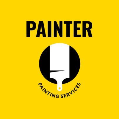 Painter Logo Maker | Online Logo Maker | Placeit House Painter Logo, Painter Logo Design, Making A Logo, Painter Logo, Service Logo Design, Brush Logo, Vintage Art Paintings, Painting Logo, Paint Store