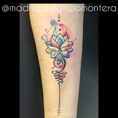 Tatoo Unalome Watercolor Tattoo, Tattoos And Piercings, Brush Strokes, Watercolor Tattoo, Tatting, Tattoo Ideas, Piercings, Tattoos