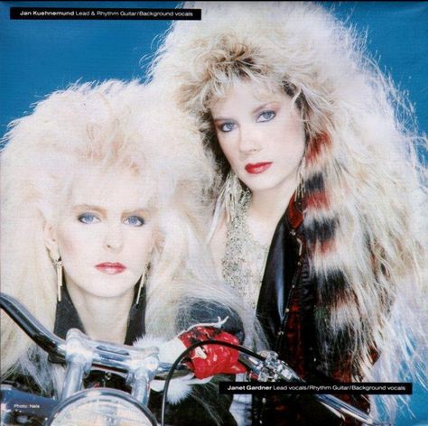 Janet Gardner, Jan Kuehnemund, Rock Star Hair, Female Artists Music, Drawing Down The Moon, Big Hair Bands, Rocker Hair, 80s Hair Bands, Heavy Metal Girl