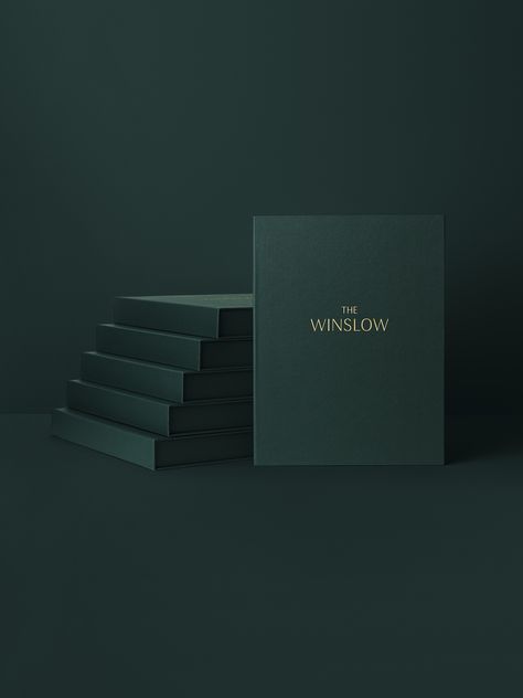 Green Gold Packaging, Luxury Green Branding, Green And Black Branding, Dark Green Branding, Green Branding Design, Green Packaging Design, Signage Lettering, Luxury Books, Premium Branding