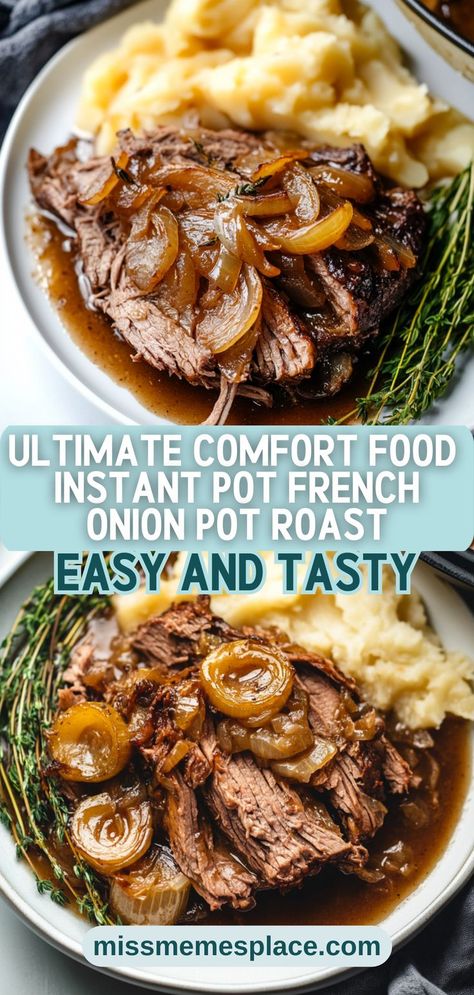 French Onion Pot Roast, Chuck Roast Recipes, Instant Pot Pot Roast, Pot Roast Recipe, Tender Meat, Cozy Dinner, Easy One Pot Meals, Beef Chuck Roast, Roast Recipe