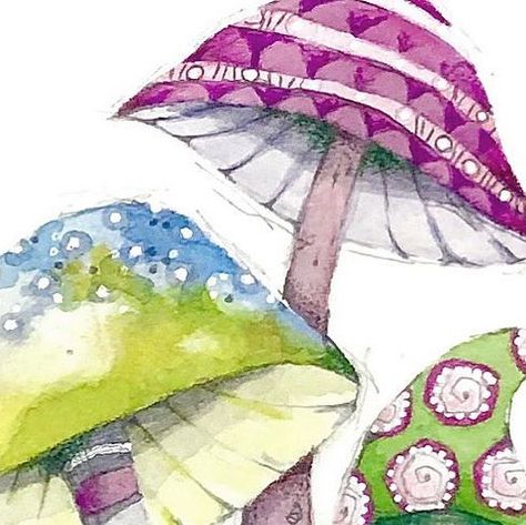 Tracey Wozniak | Studio 16THREE on Instagram: "Did you see my Stories today? Mushroom sighting! Must put “more mushrooms” on the To Paint List. #somanyideassolittletime" Tracey Wozniak, Ok Go, Whimsical Watercolor, Real Coffee, Mushroom Fungi, Art Courses, Mushroom Art, Marmalade, Art Challenge