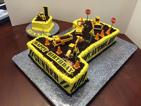 Construction Birthday Cakes, Digger Party, Construction Birthday Cake, Construction Theme Birthday Party, Construction Cake, Construction Birthday Parties, Themed Birthday Cakes, Number Cakes, Construction Birthday