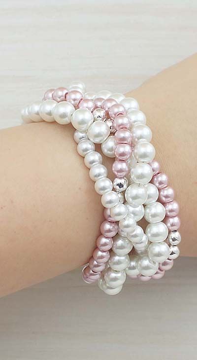 Bridal bracelet pearl