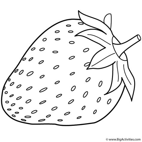 coloring page Strawberry Coloring Pages, Strawberry Pictures, Strawberry Shortcake Coloring Pages, Strawberry Drawing, Outline Pictures, Vegetable Drawing, Flower Crafts Kids, Paper Quilling For Beginners, Strawberry Color