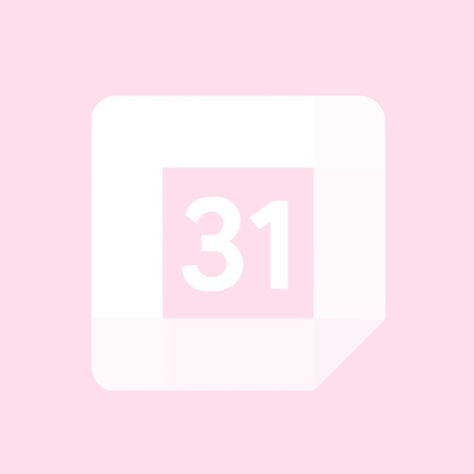 Google Calendar App Icon, Google Calendar Icon, Custom Homescreen, Calendar App Icon, Calendar Logo, Pink Apps, App Widgets, Pastel Pink Icons:), Kawaii App