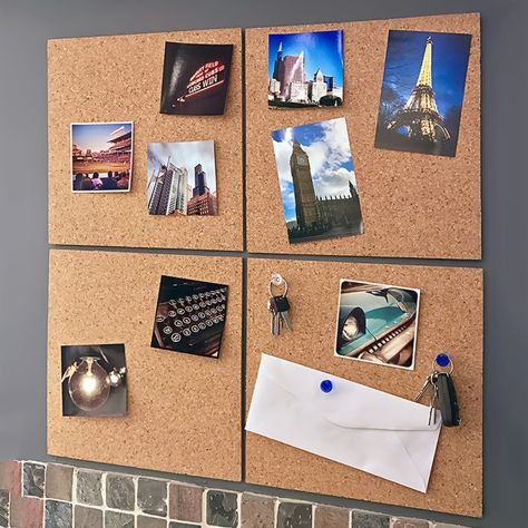 Faster shipping. Better service Cork Board Tiles, Pin Board Ideas, Radiator Shelf, Office Memo, Photo Wall Display, Cork Tiles, Decorative Boards, Dish Rack Drying, Square Tile