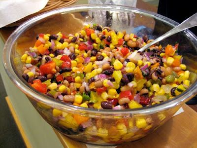 Made this as a 4th of July side dish and it was one of the biggest hits of the night!!! Everyone loved it and ate it with their lunches and dinners for the next two days!  Cowboy Caviar - looks like a good summer salad YUM! Cooler Snacks, Mexi Corn, Mexican Caviar, Cowboy Salsa, Cowboy Recipes, Anti Pasta, Sweet Salsa, Texas Caviar, Caviar Recipes