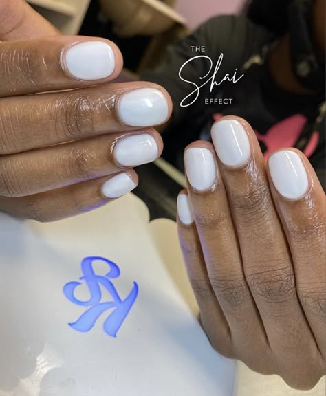 Milky White Gel Polish, Gel Overlay Nails, White Gel Polish, Good Nails, Natural Nails Manicure, Overlay Nails, Nail Beds, Gel Manicures, Gel Overlay