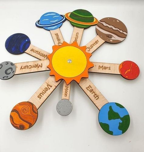 Solar System Projects For Kids 3rd, Solar System Activities For Preschool, Preschool Planets, Space Crafts Preschool, Letter K Crafts, Solar System Projects For Kids, Galaxy Crafts, 504 Plan, Planet Project